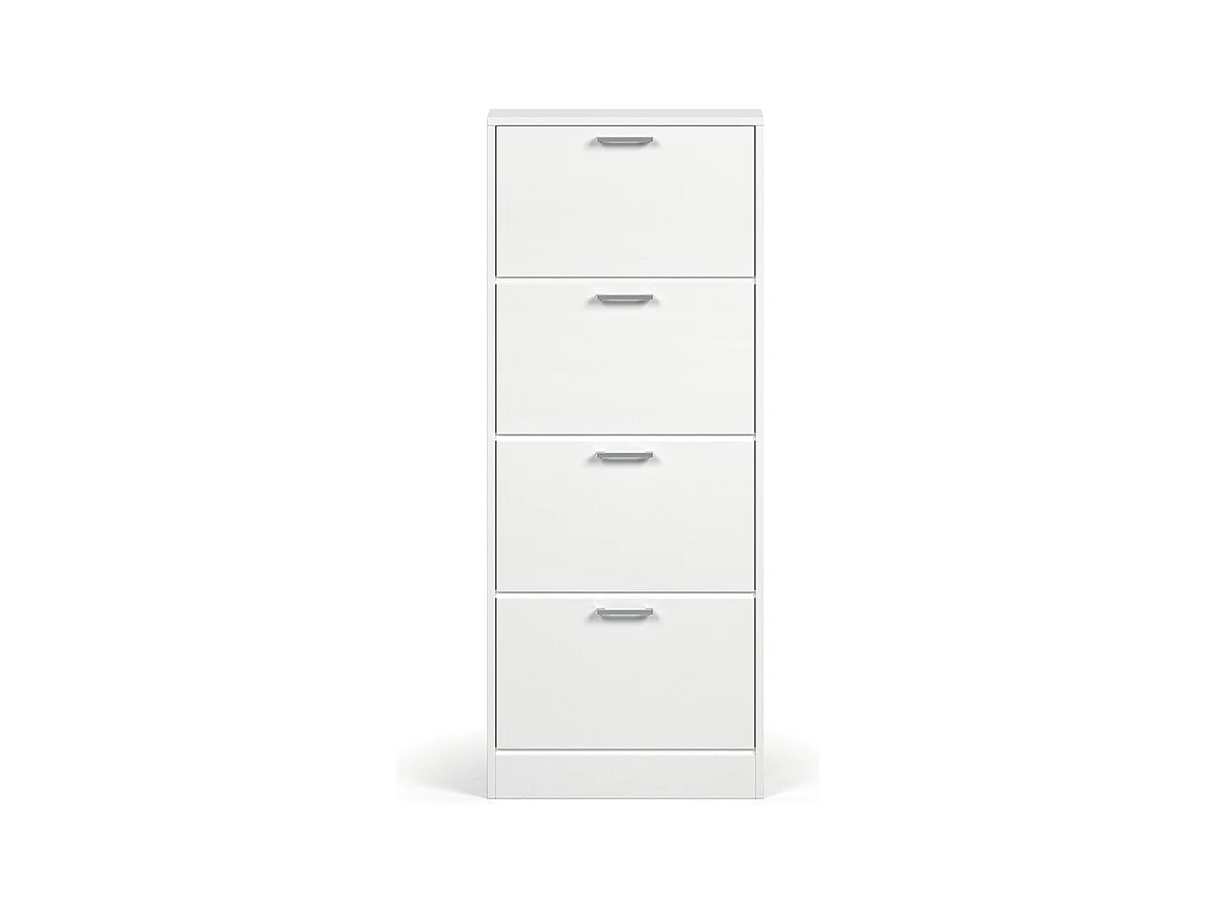 Meuble à chaussures vertical ERA – 4 tiroirs – Blanc brillant