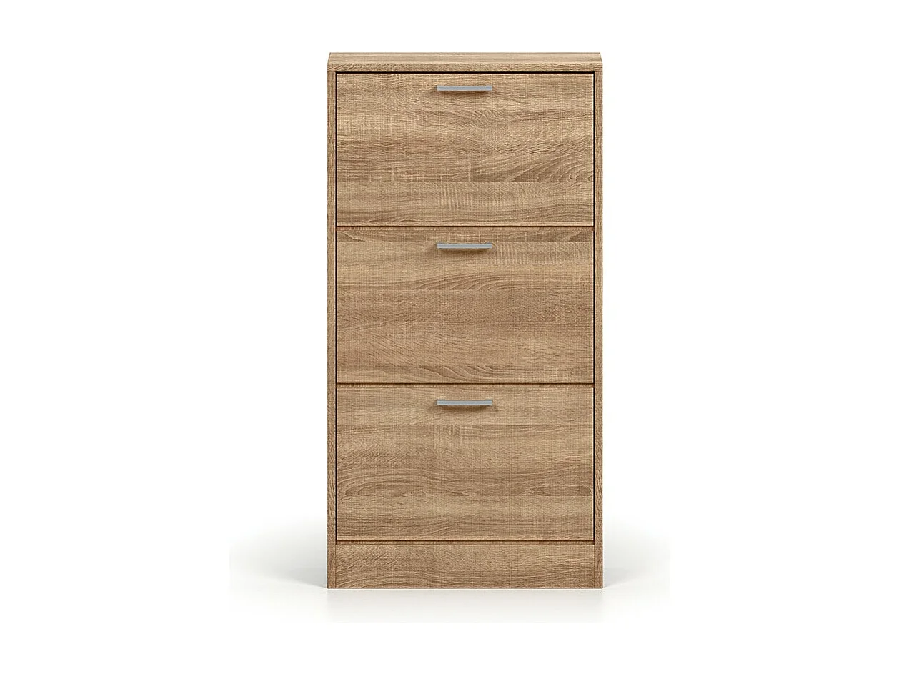 Meuble à chaussures vertical ERA – 3 tiroirs – Chêne sonoma