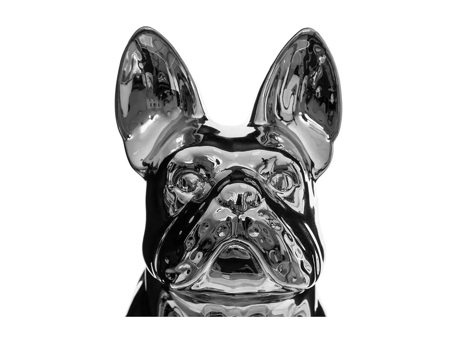 Statuette Déco "Bulldog" 22cm Argent