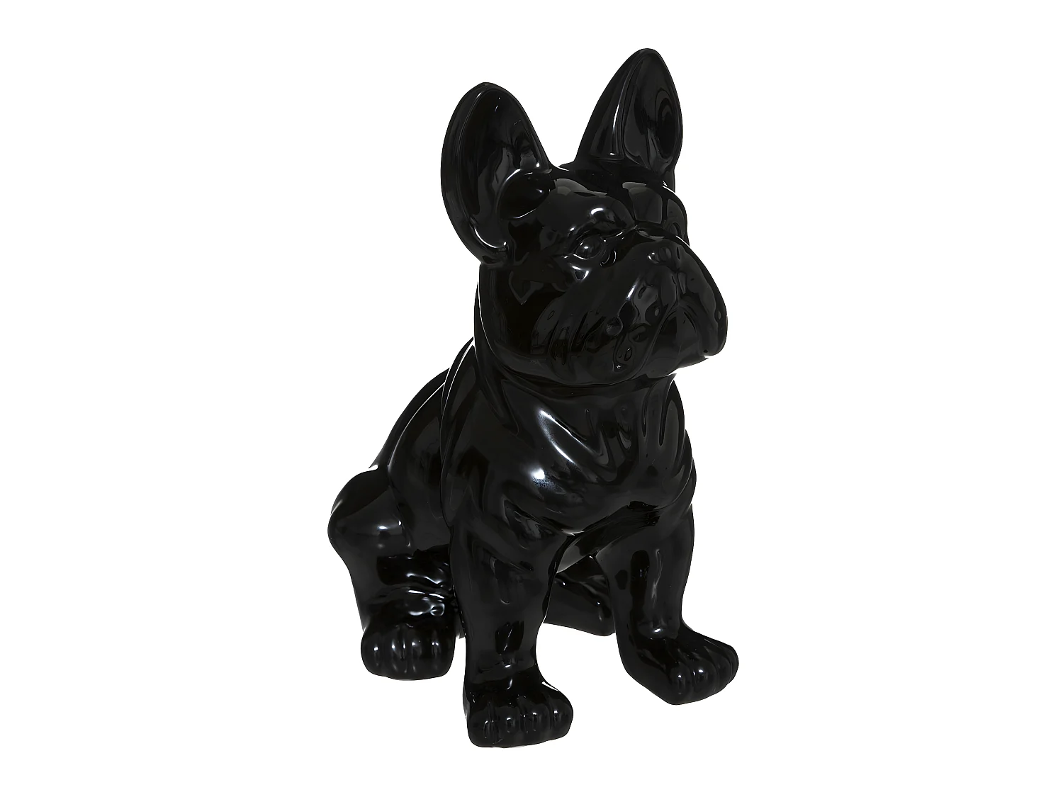 Statuette Déco "Bulldog" 22cm Noir