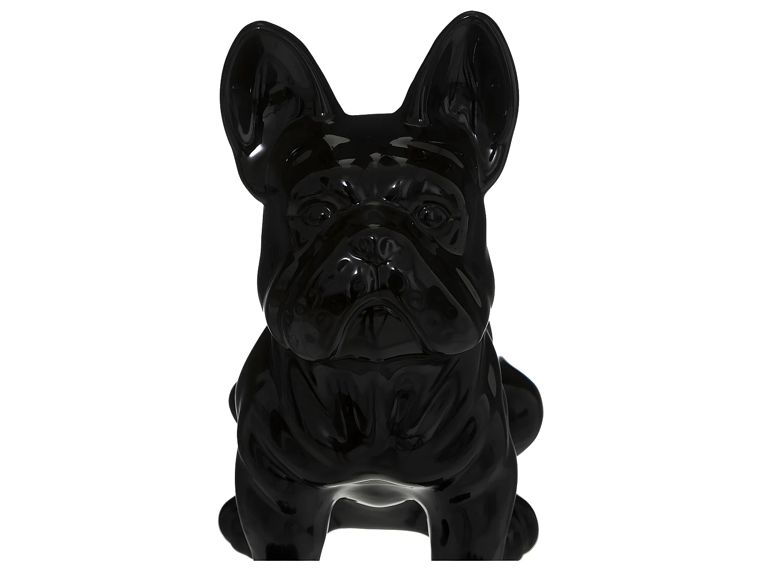 Statuette Déco "Bulldog" 22cm Noir