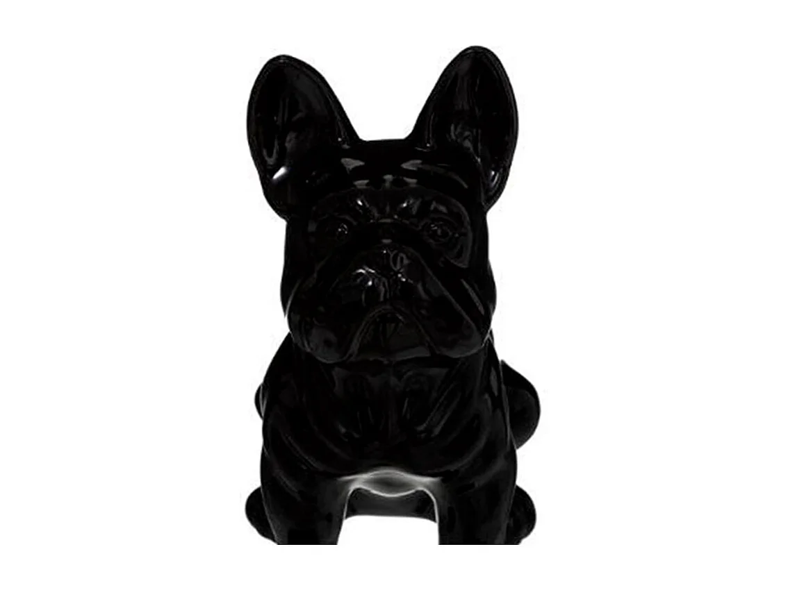 Statuette Déco "Bulldog" 22cm Noir