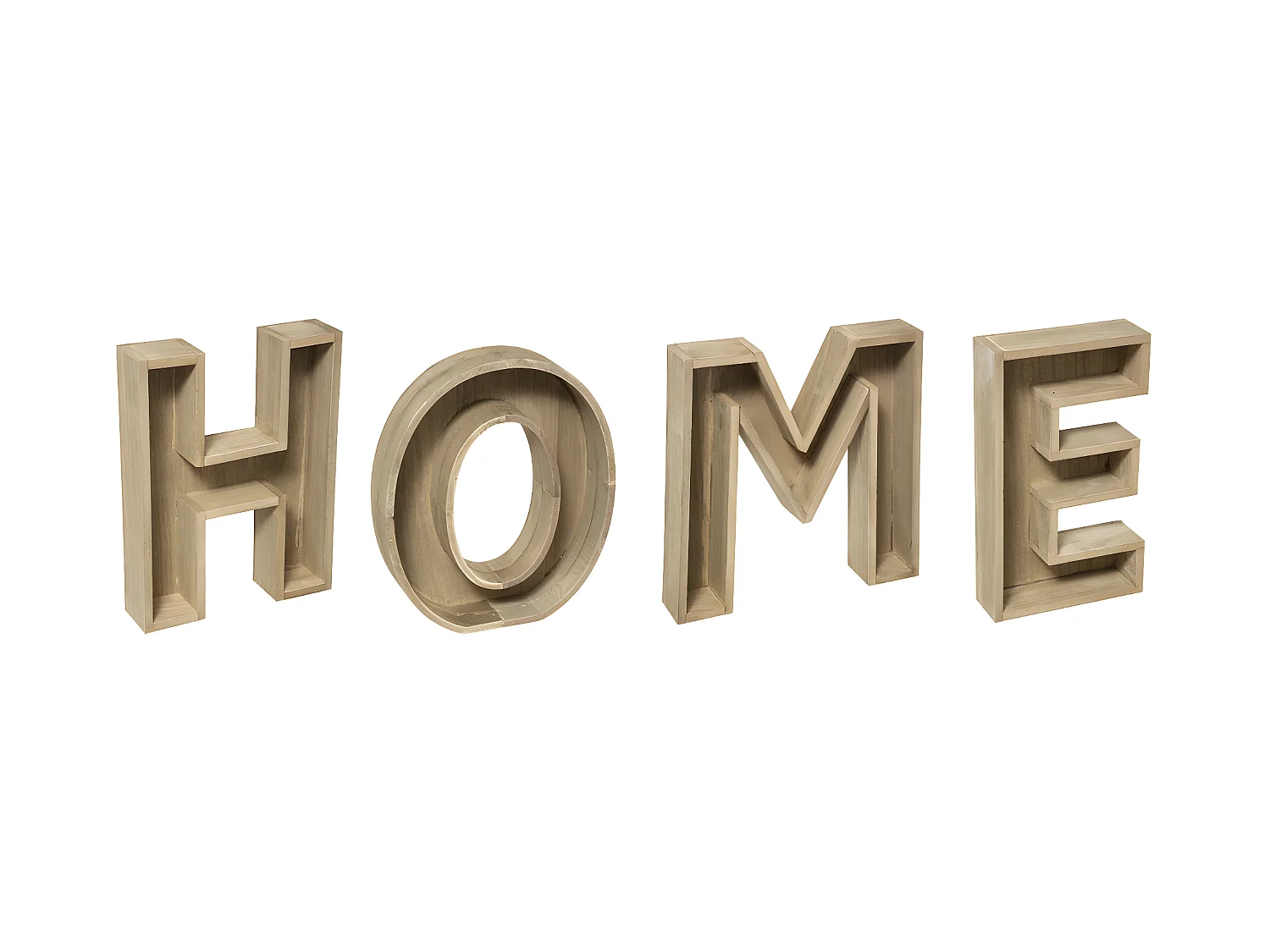 Mot Déco à Poser "Home" 83cm Beige