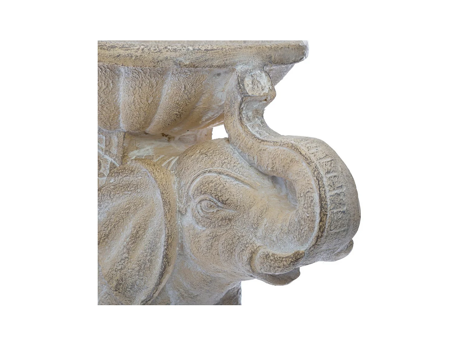 Statuette Déco "Éléphant" 38cm Blanc