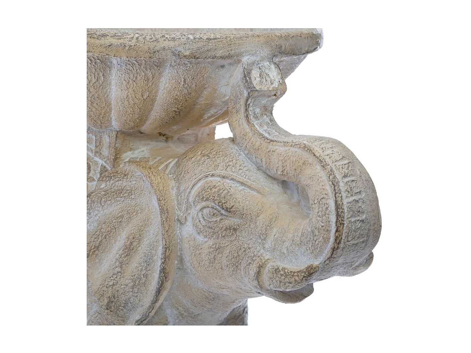 Statuette Déco "Éléphant" 38cm Blanc