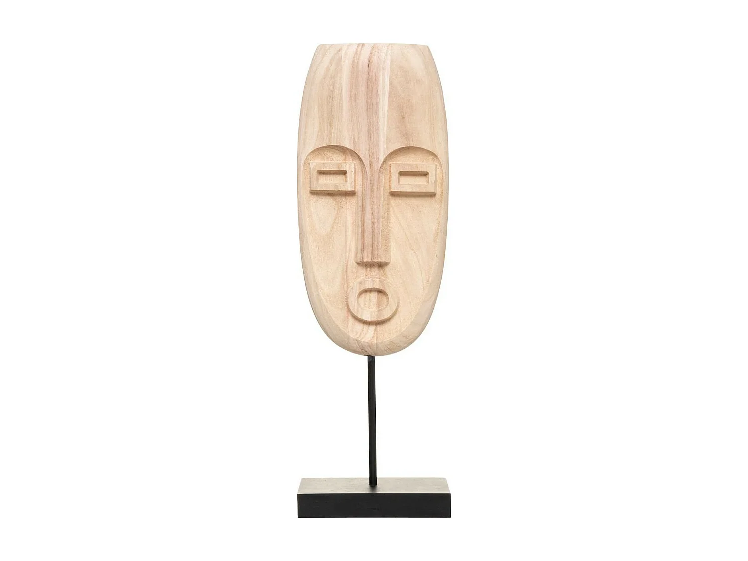Masque à Poser en Bois "Safari" 47cm Naturel