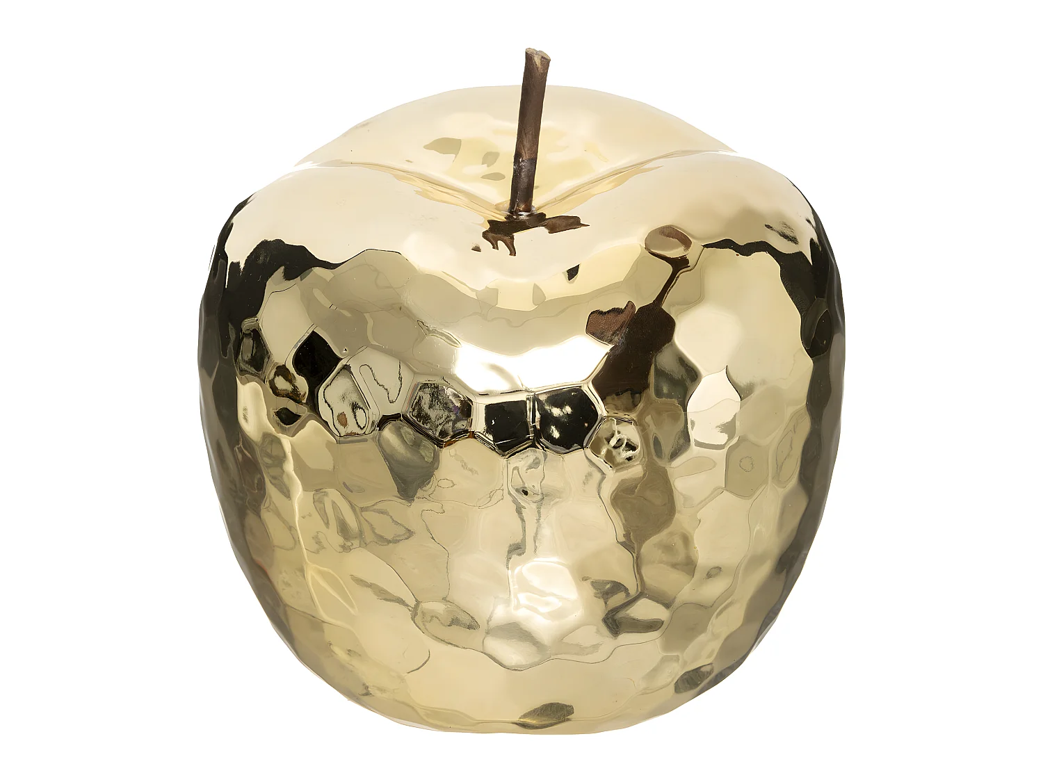 Statuette Déco "Pomme" 21cm Or