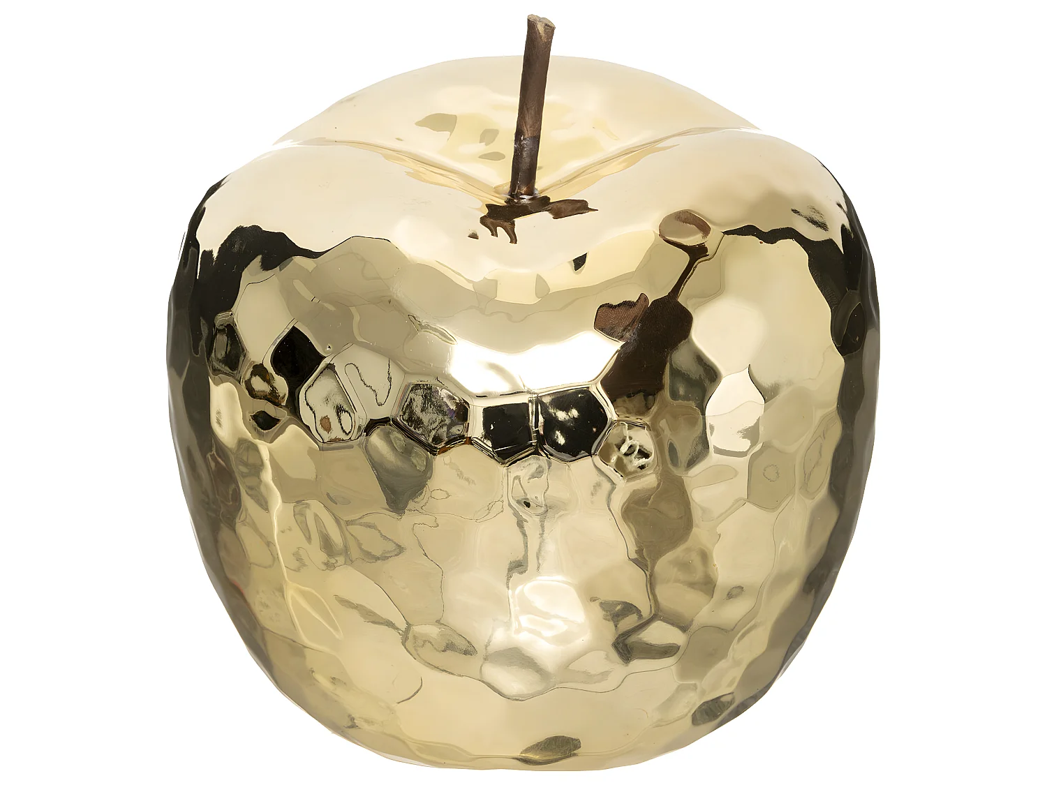 Statuette Déco "Pomme" 21cm Or