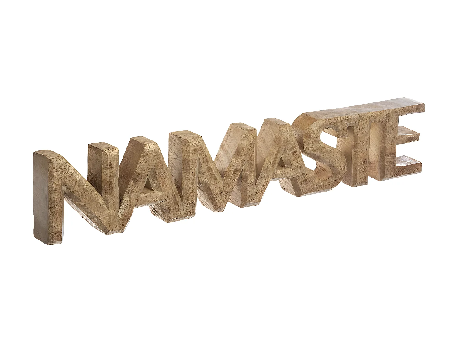 Mot à Poser en Bois "Namaste" 56cm Marron