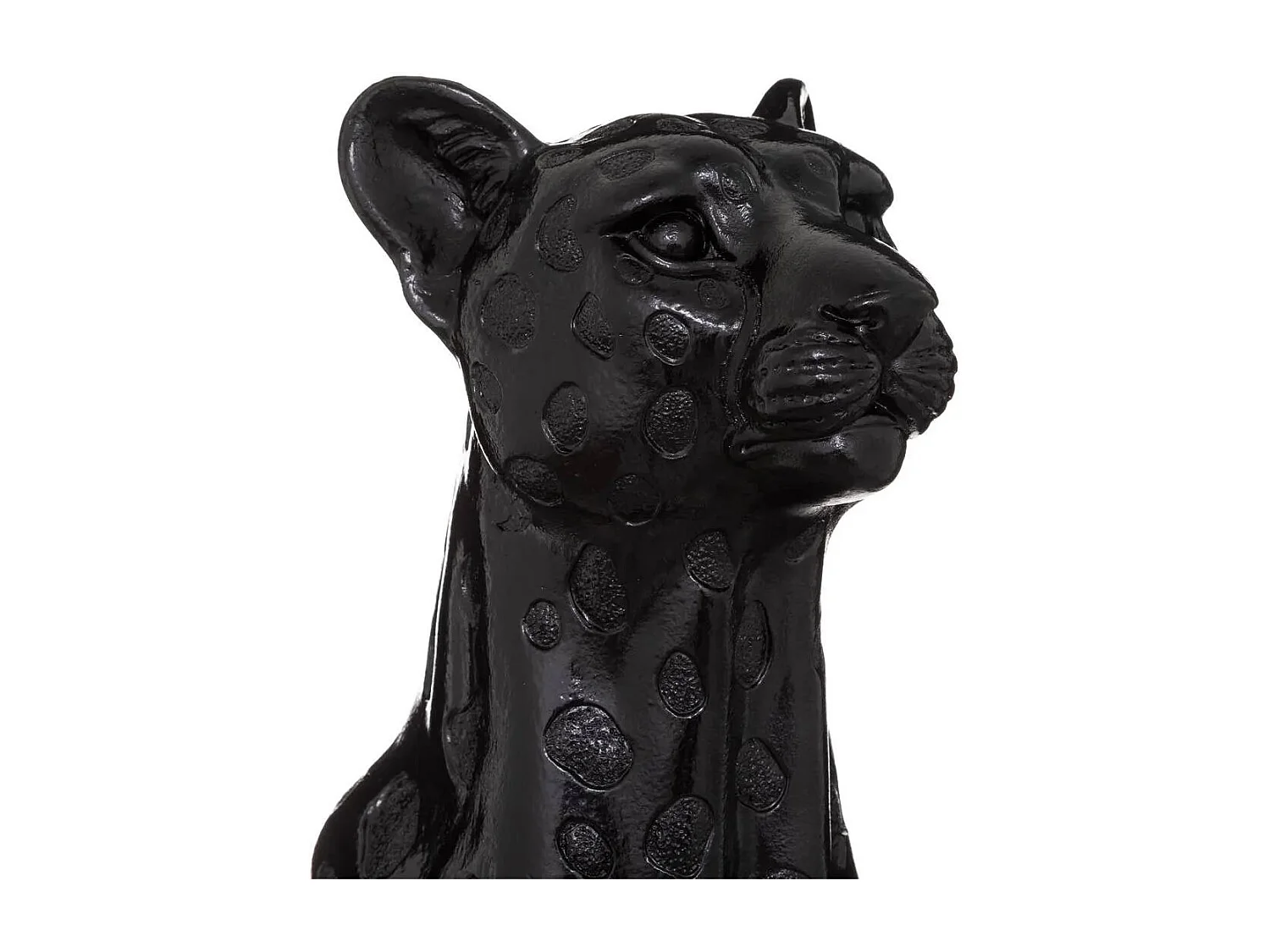 Statuette Déco Léopard "Artif" 90cm Noir
