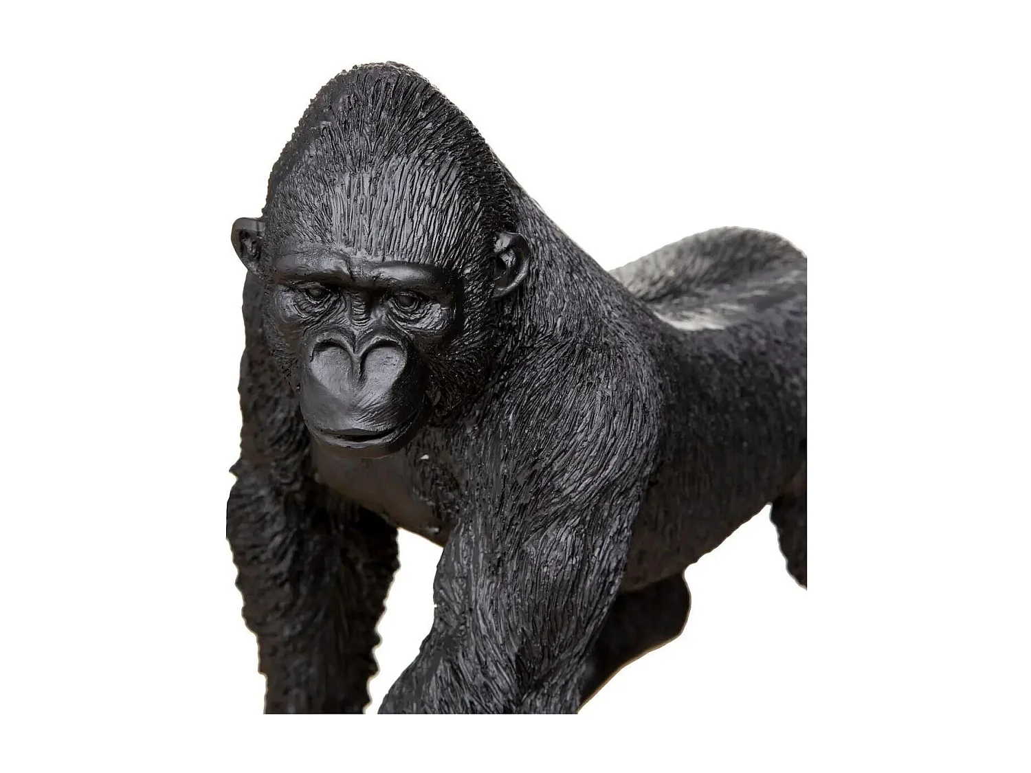 Statuette Déco "Gorille en Mouvement" 22cm Noir