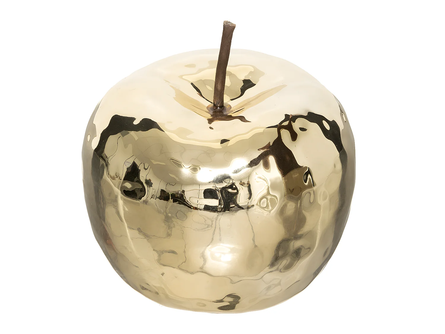 Pomme Déco à Poser "Céramique" 14cm Or