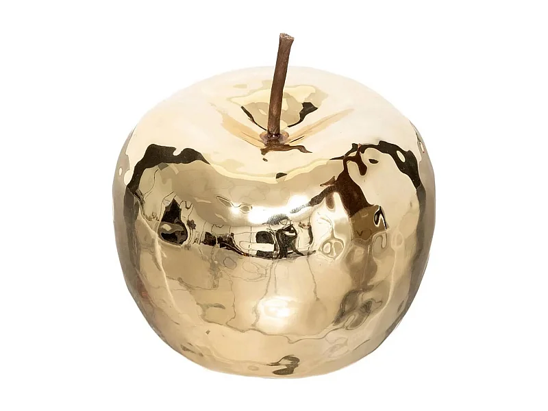 Pomme Déco à Poser "Céramique" 14cm Or
