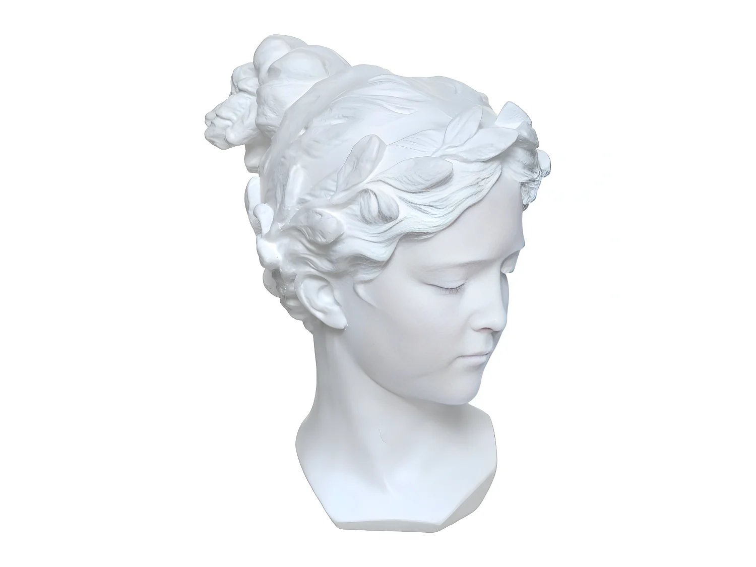 Statuette Déco "Tête Venus" 26cm Blanc