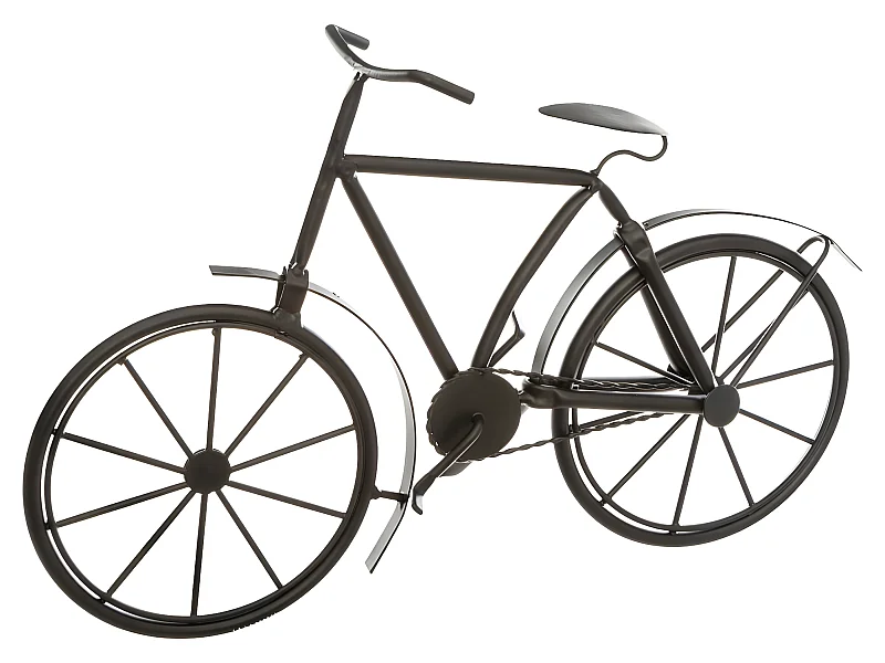 Vélo Déco en Métal "Bicyclette" 27cm Noir