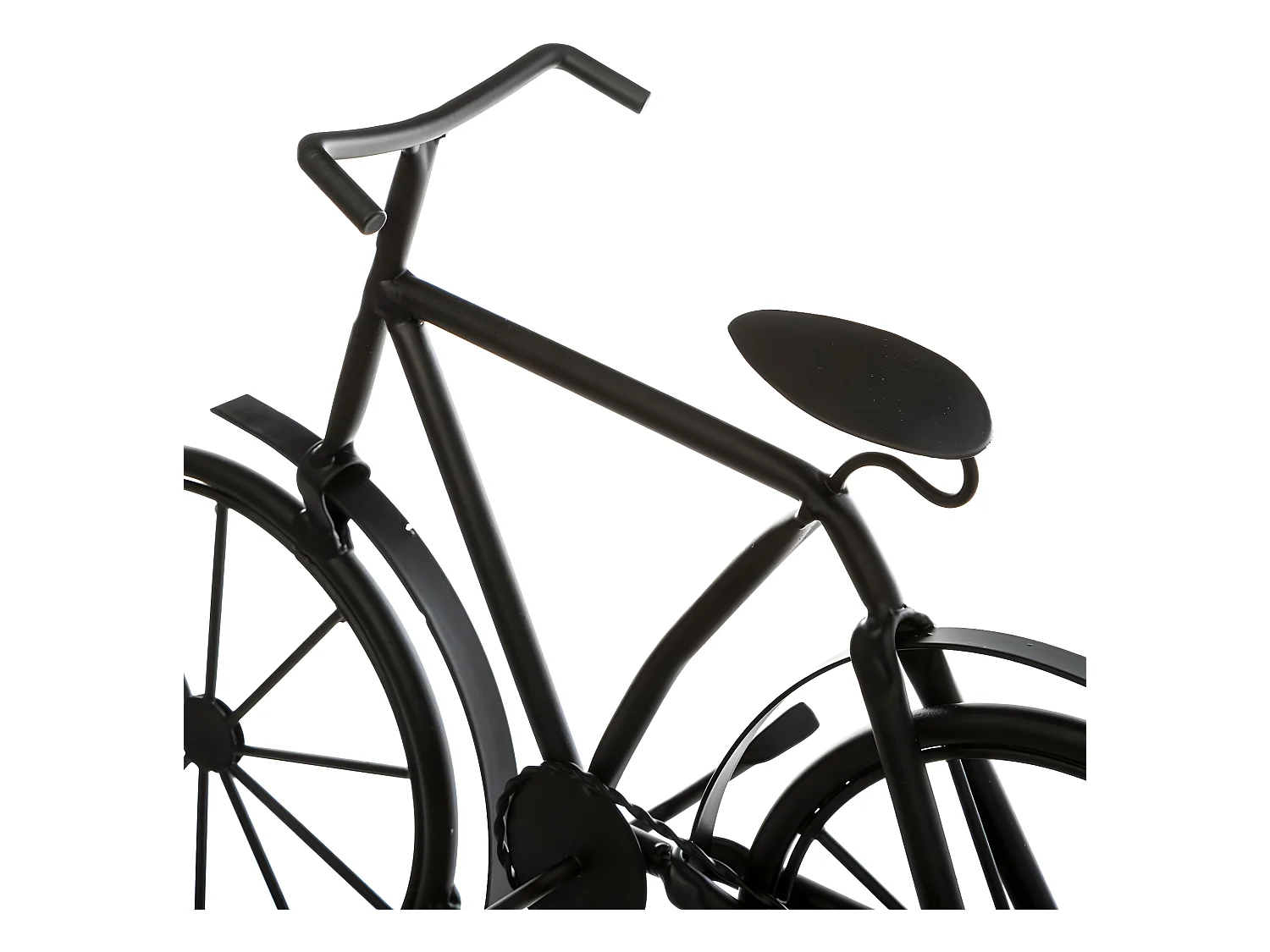 Vélo Déco en Métal "Bicyclette" 27cm Noir