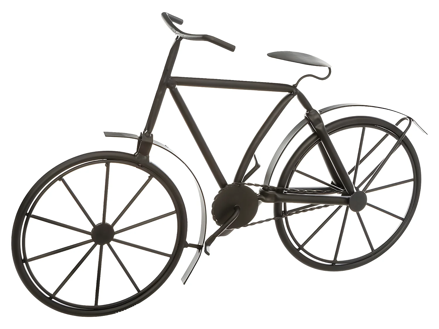 Vélo Déco en Métal "Bicyclette" 27cm Noir