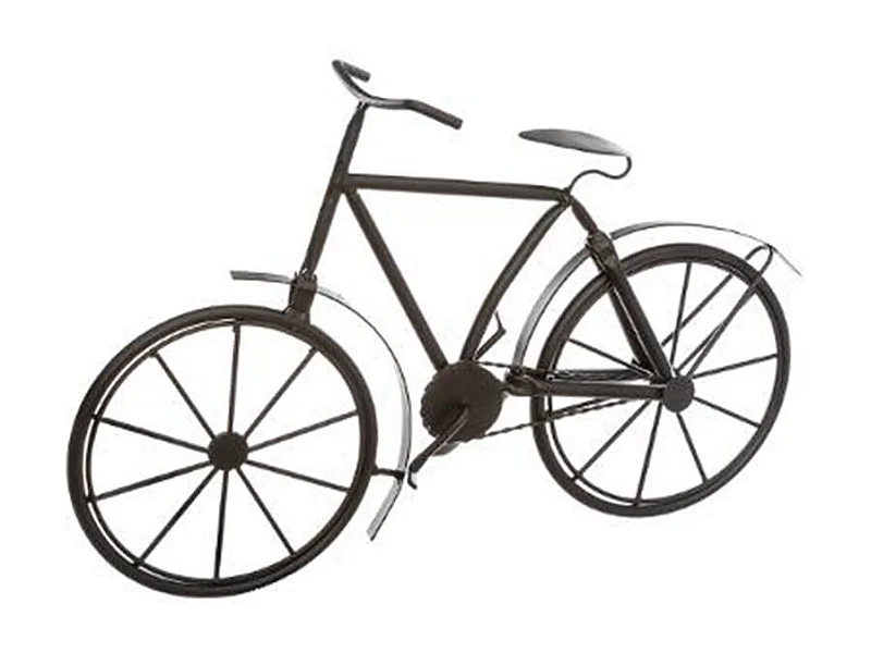 Vélo Déco en Métal "Bicyclette" 27cm Noir