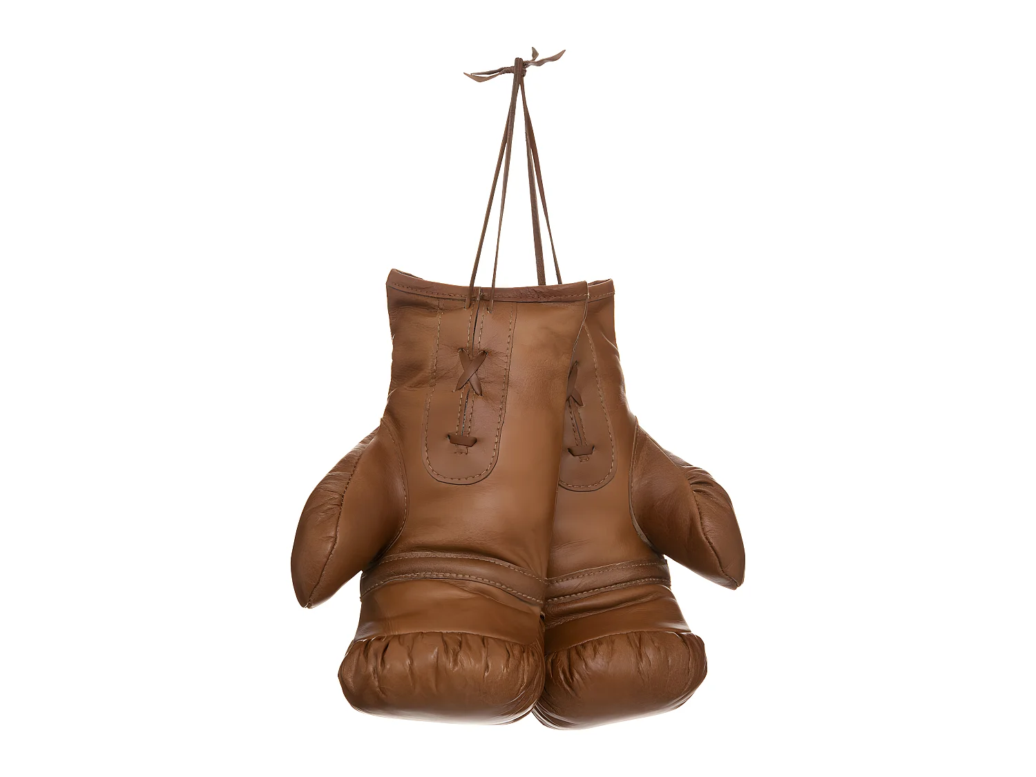 Gants de Boxe en Cuir "Loft" 25cm Marron Caramel