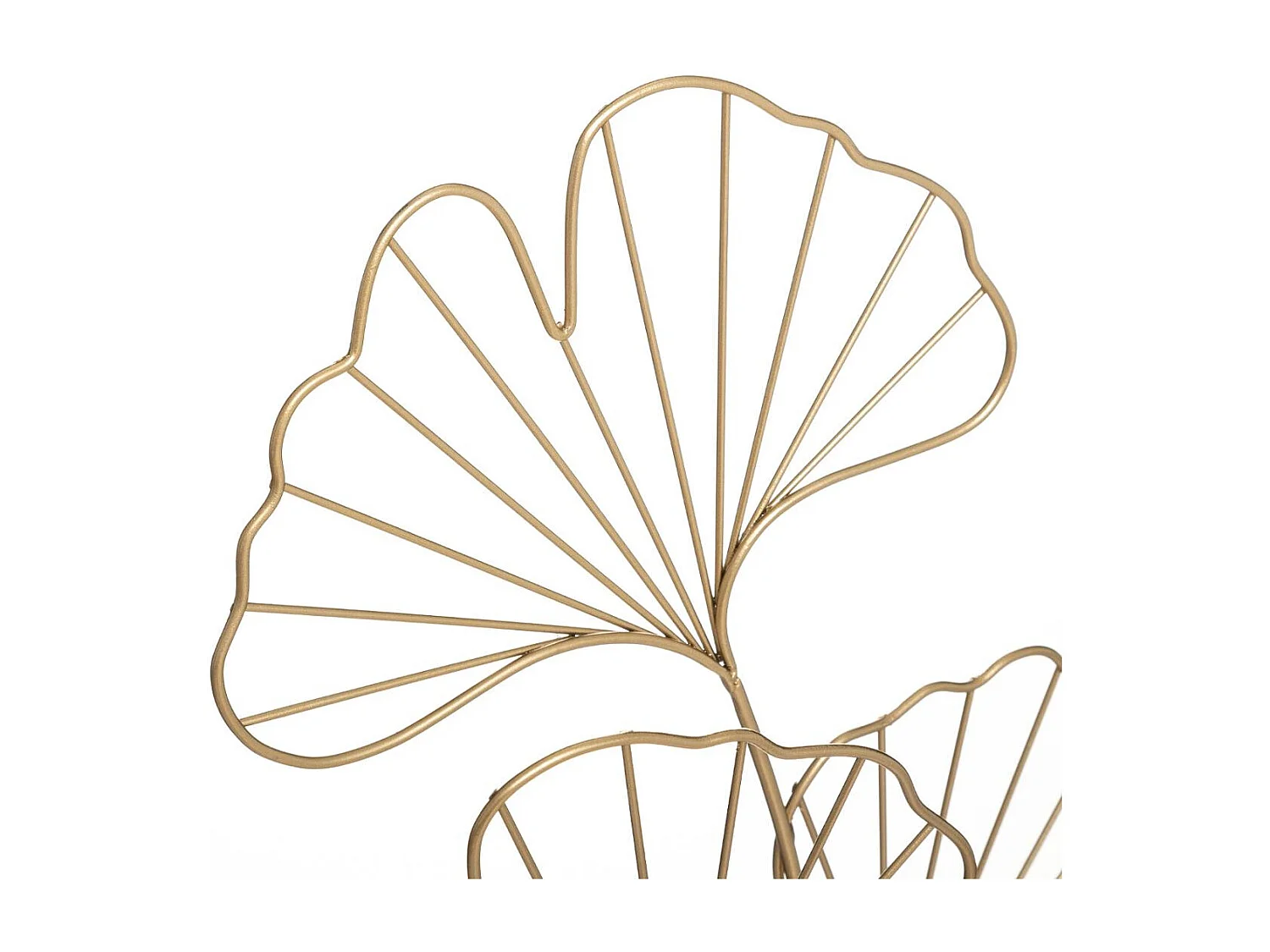 Décoration à Poser "Feuilles Ginko" 56cm Or