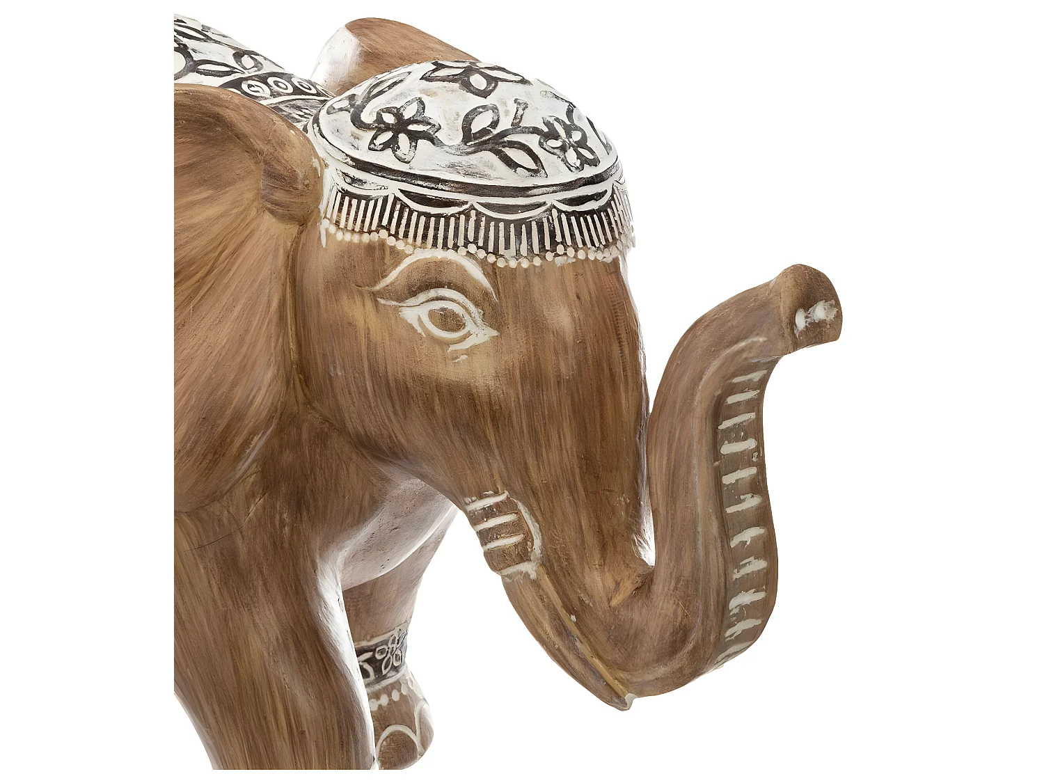 Statue Déco en Résine "Eléphant" 11cm Naturel