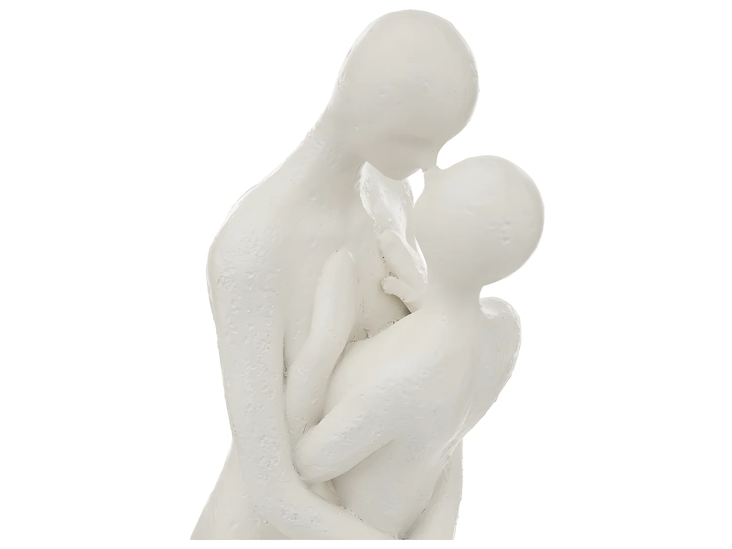 Statuette Couple en résine Blanche H 33 cm
