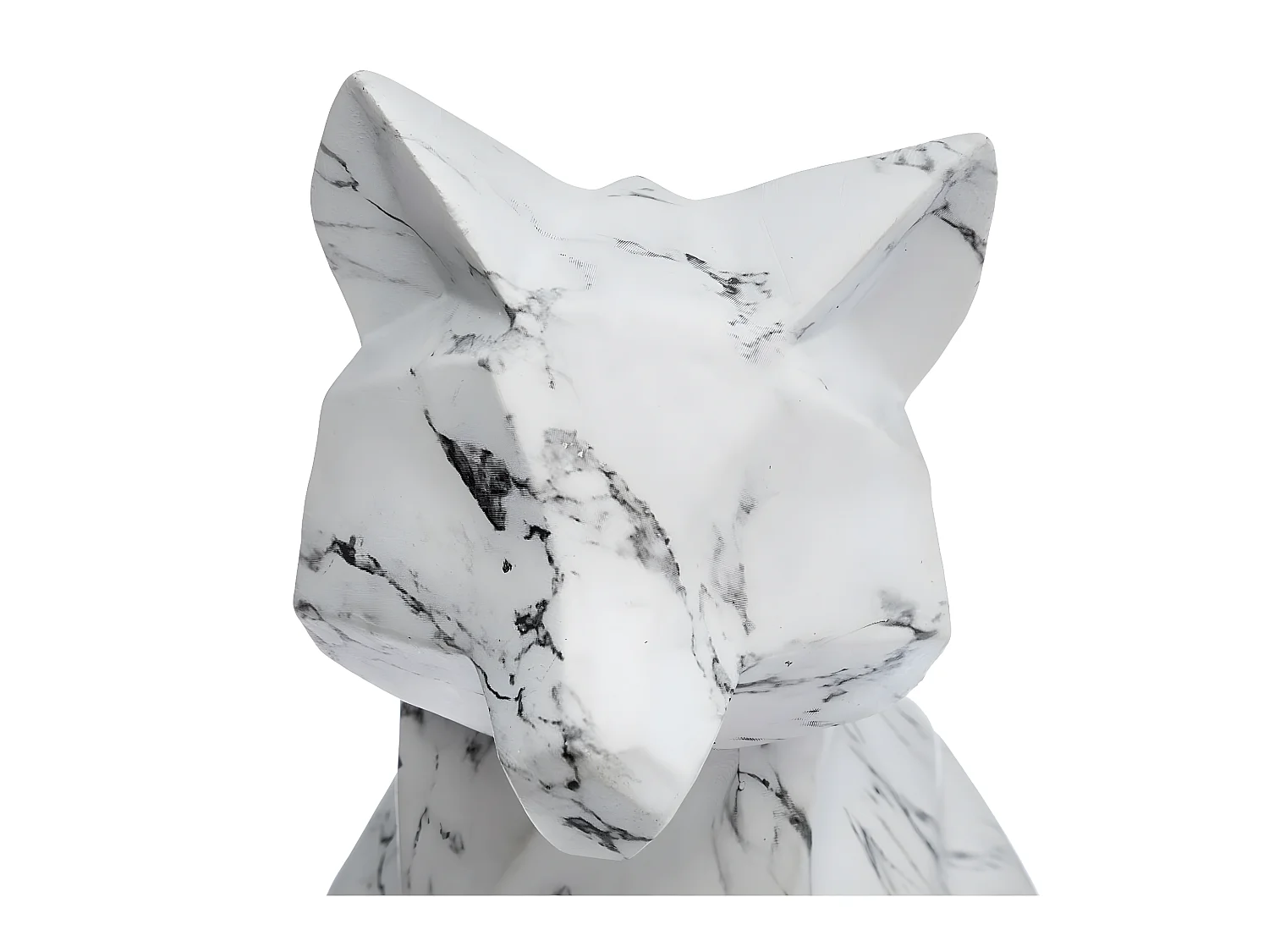 Statuette Déco Origami "Renard" 25cm Blanc