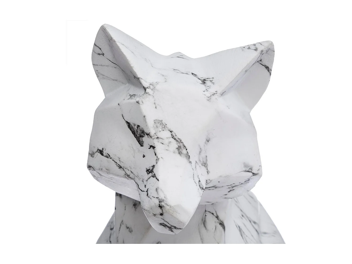 Statuette Déco Origami "Renard" 25cm Blanc