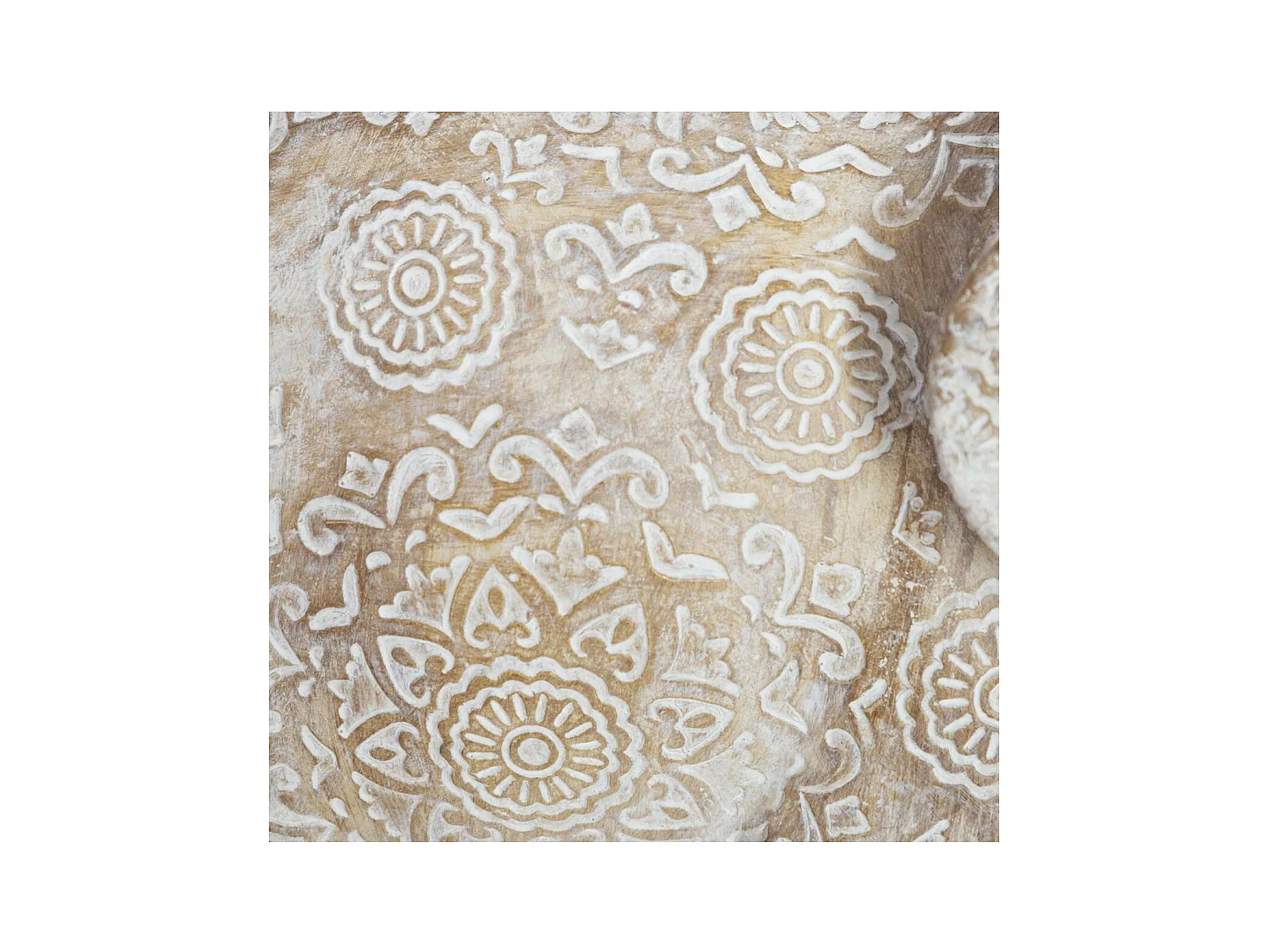 Statuette en Résine "Éléphant" 15cm Beige