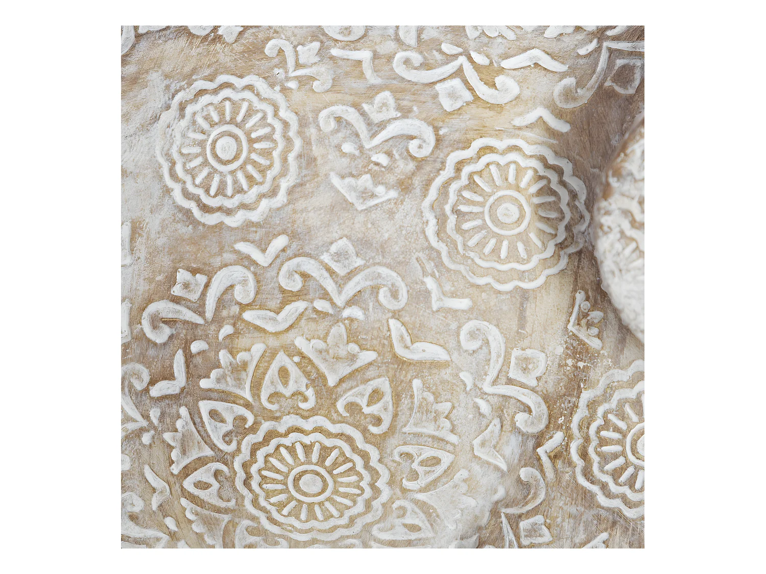 Statuette en Résine "Éléphant" 15cm Beige