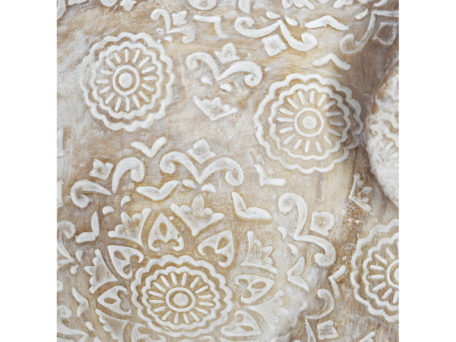 Statuette en Résine "Éléphant" 15cm Beige