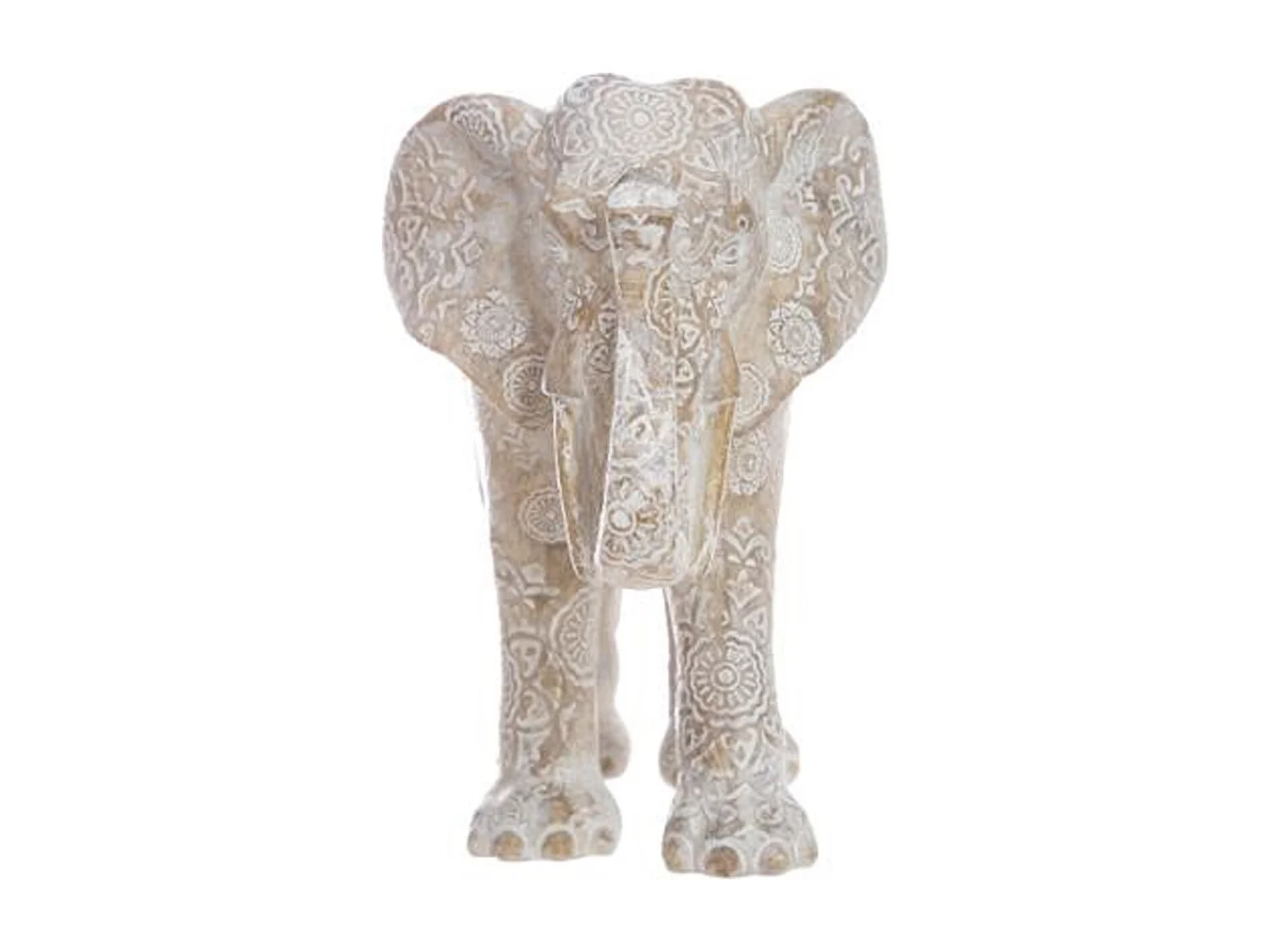 Statuette en Résine "Éléphant" 15cm Beige