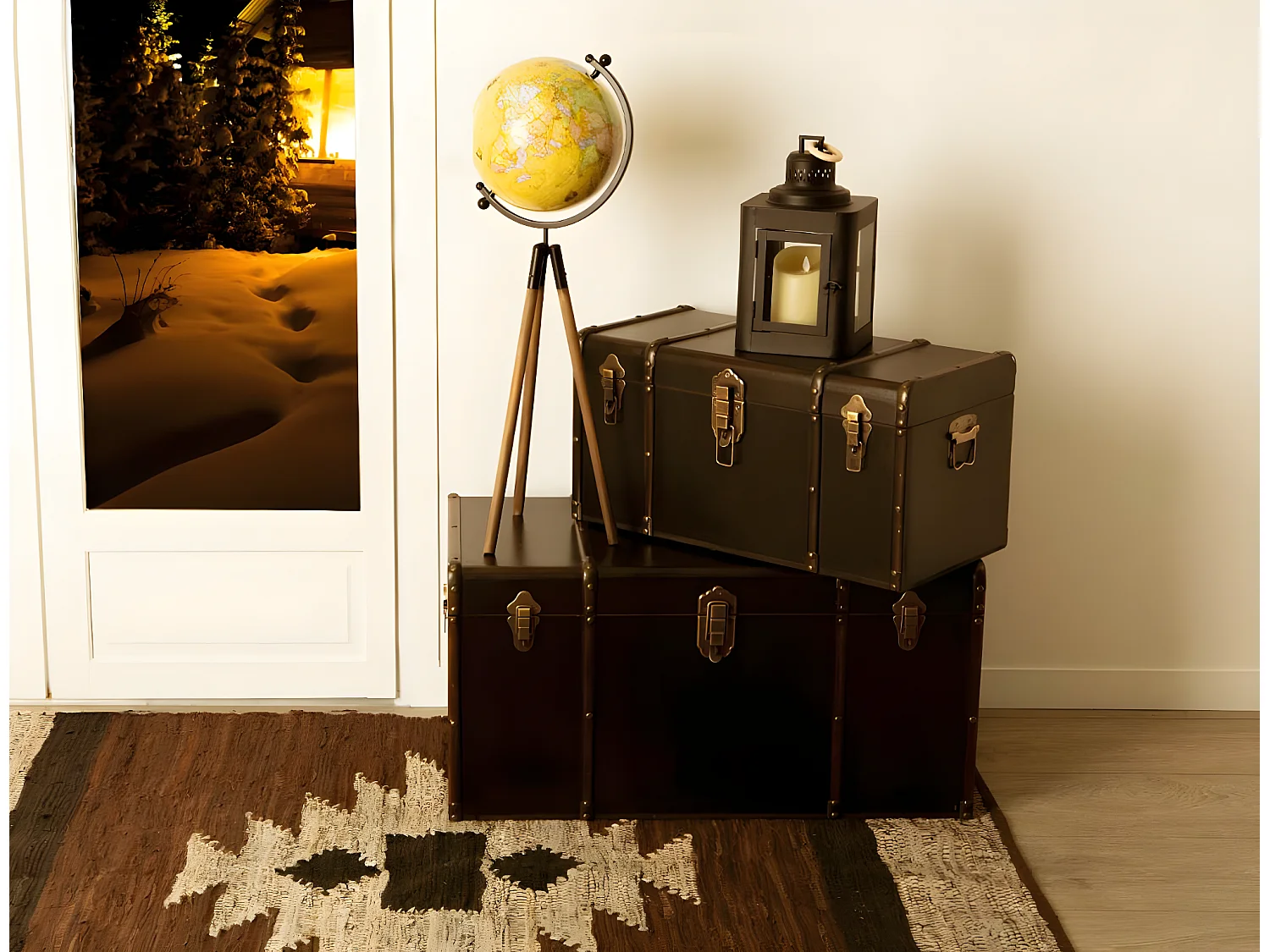 Globe Déco Géant "Wild" 75cm Multicolore