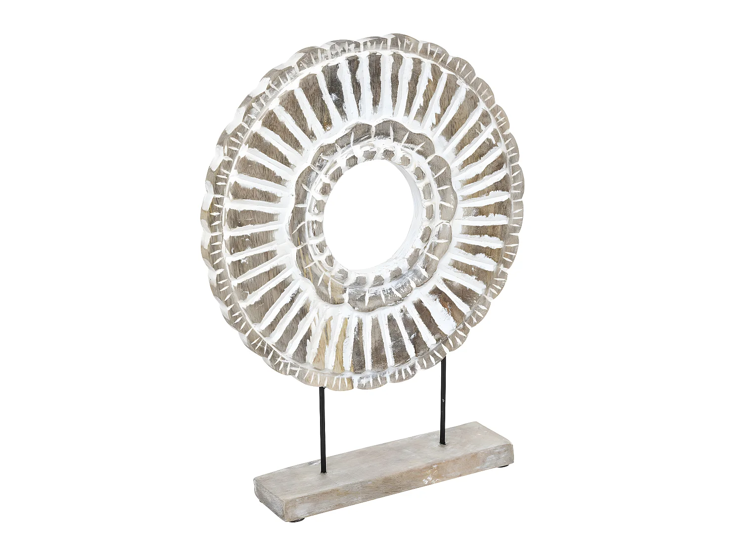 Cercle Déco à Poser "Rond" 43cm Beige Lin