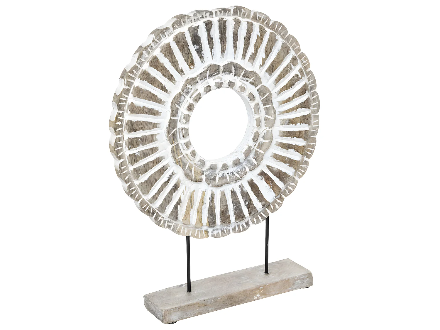 Cercle Déco à Poser "Rond" 43cm Beige Lin