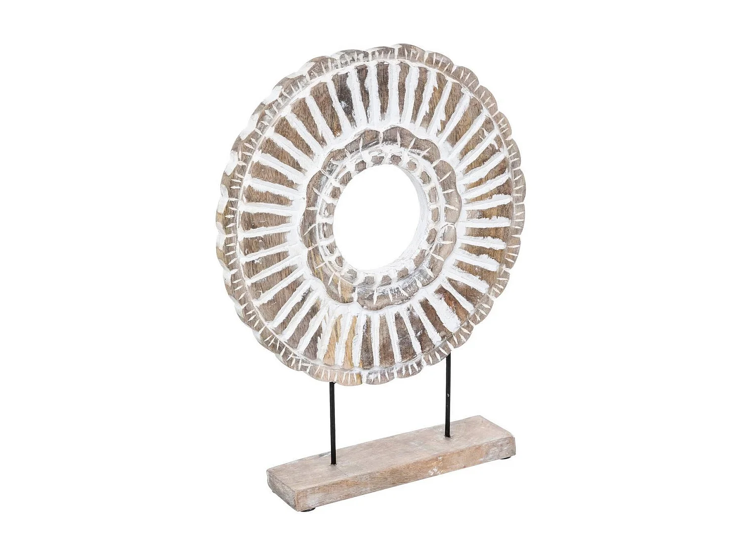 Cercle Déco à Poser "Rond" 43cm Beige Lin