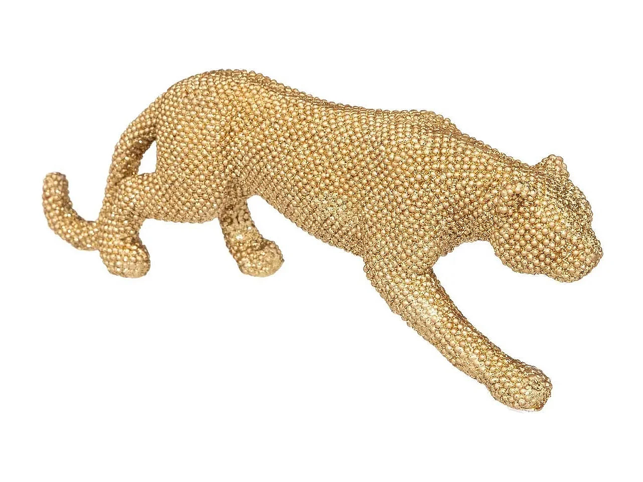 Panthère avec Paillettes Déco "Artif" 28cm Or