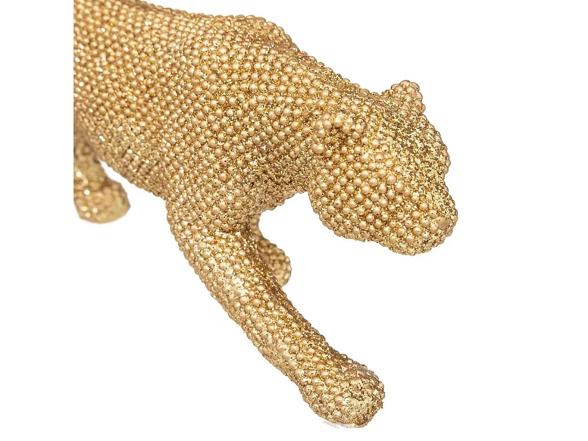 Panthère avec Paillettes Déco "Artif" 28cm Or