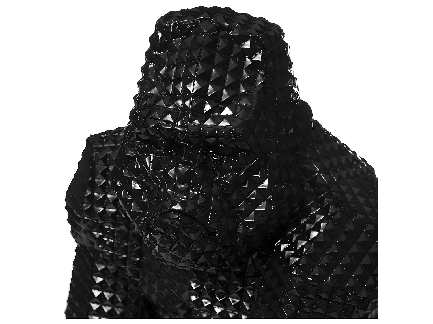Objet déco Gorille en résine Noire façon Strass H 40 cm
