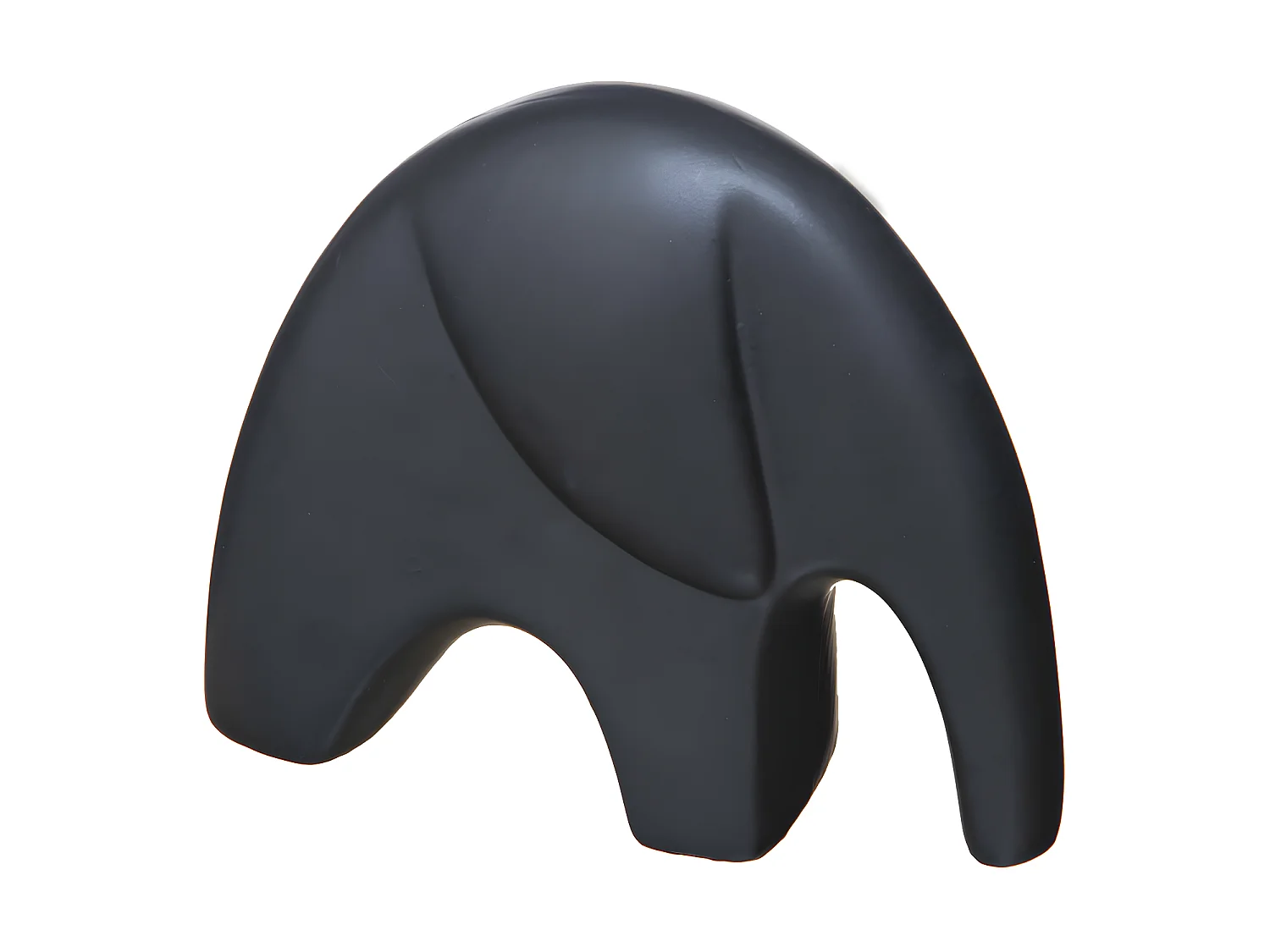 Lot de 2 Statuettes Déco "Éléphant" 18cm Noir