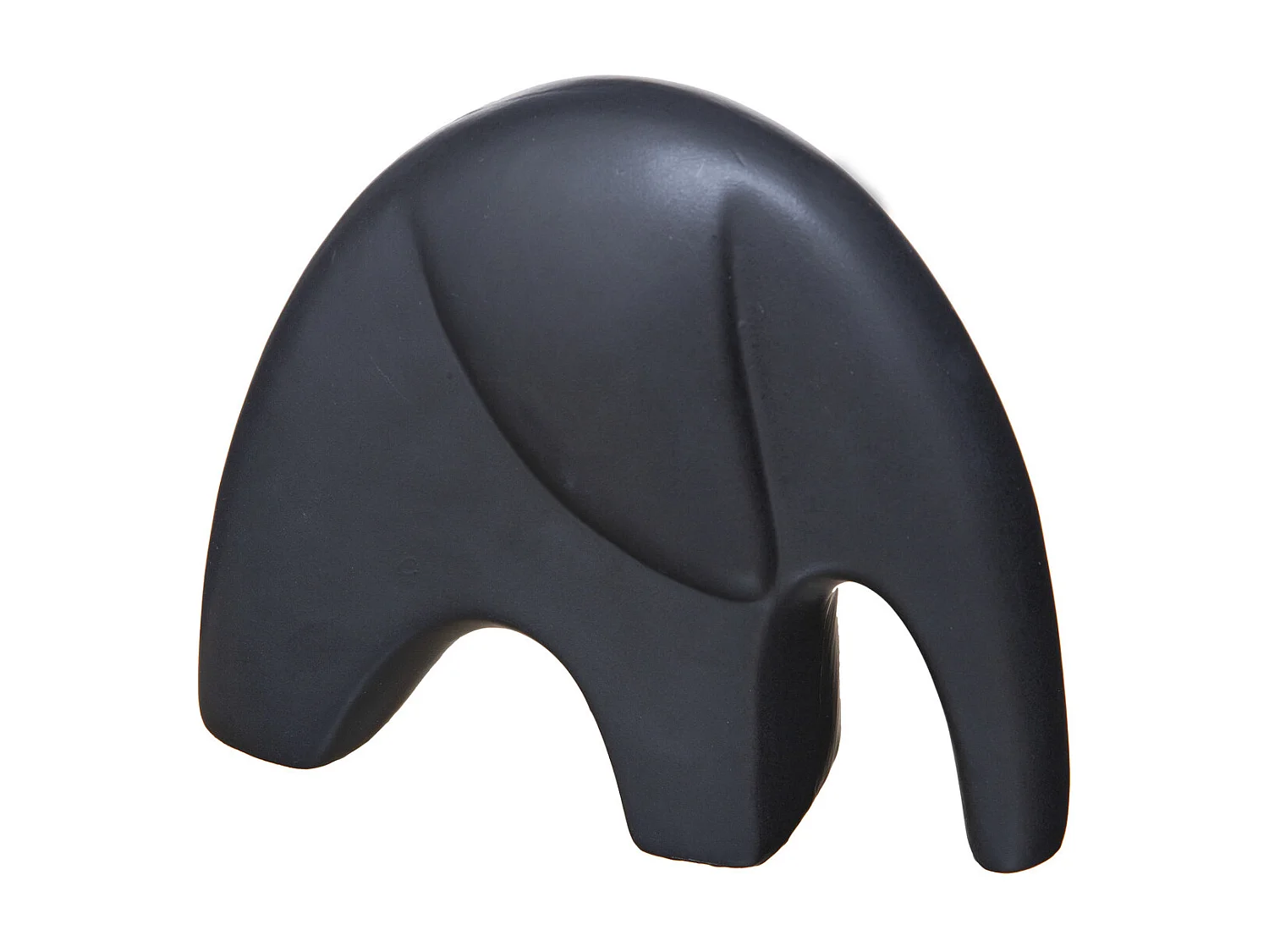 Lot de 2 Statuettes Déco "Éléphant" 18cm Noir