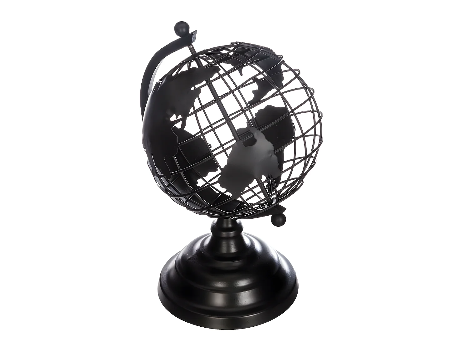 Décoration à Poser en Métal "Globe" 25cm Noir