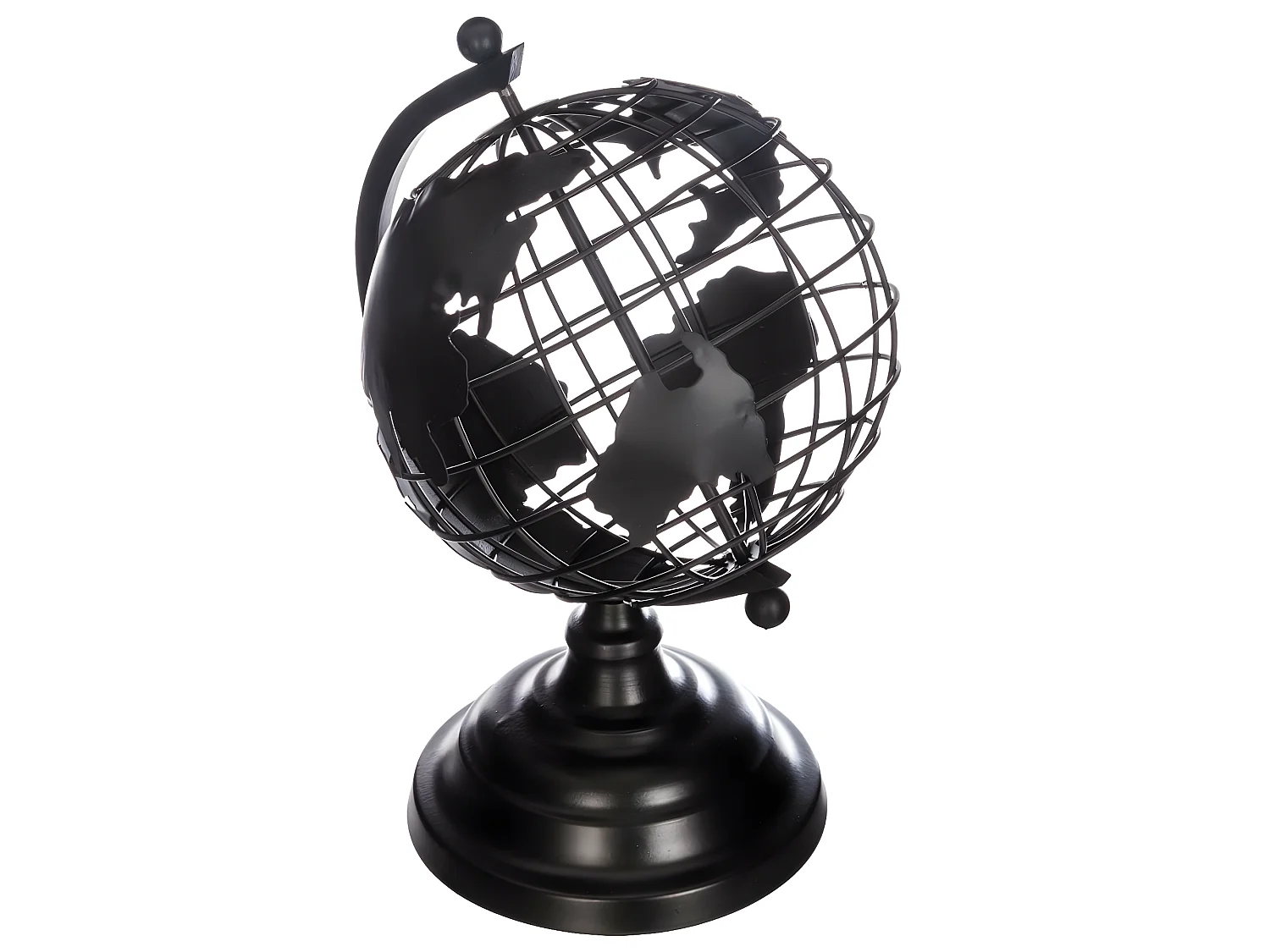 Décoration à Poser en Métal "Globe" 25cm Noir