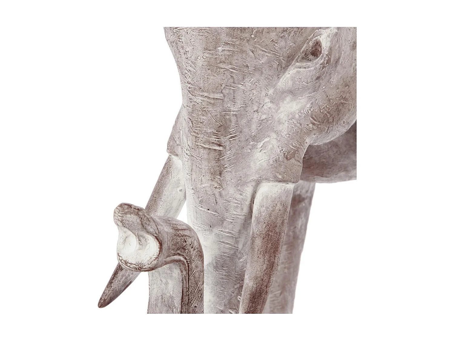 Statuette Déco "Éléphant Résine" 46cm Gris