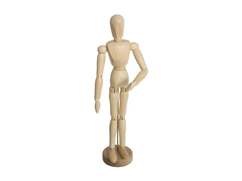 Mannequin Déco en Bois "Collect" 32cm Beige
