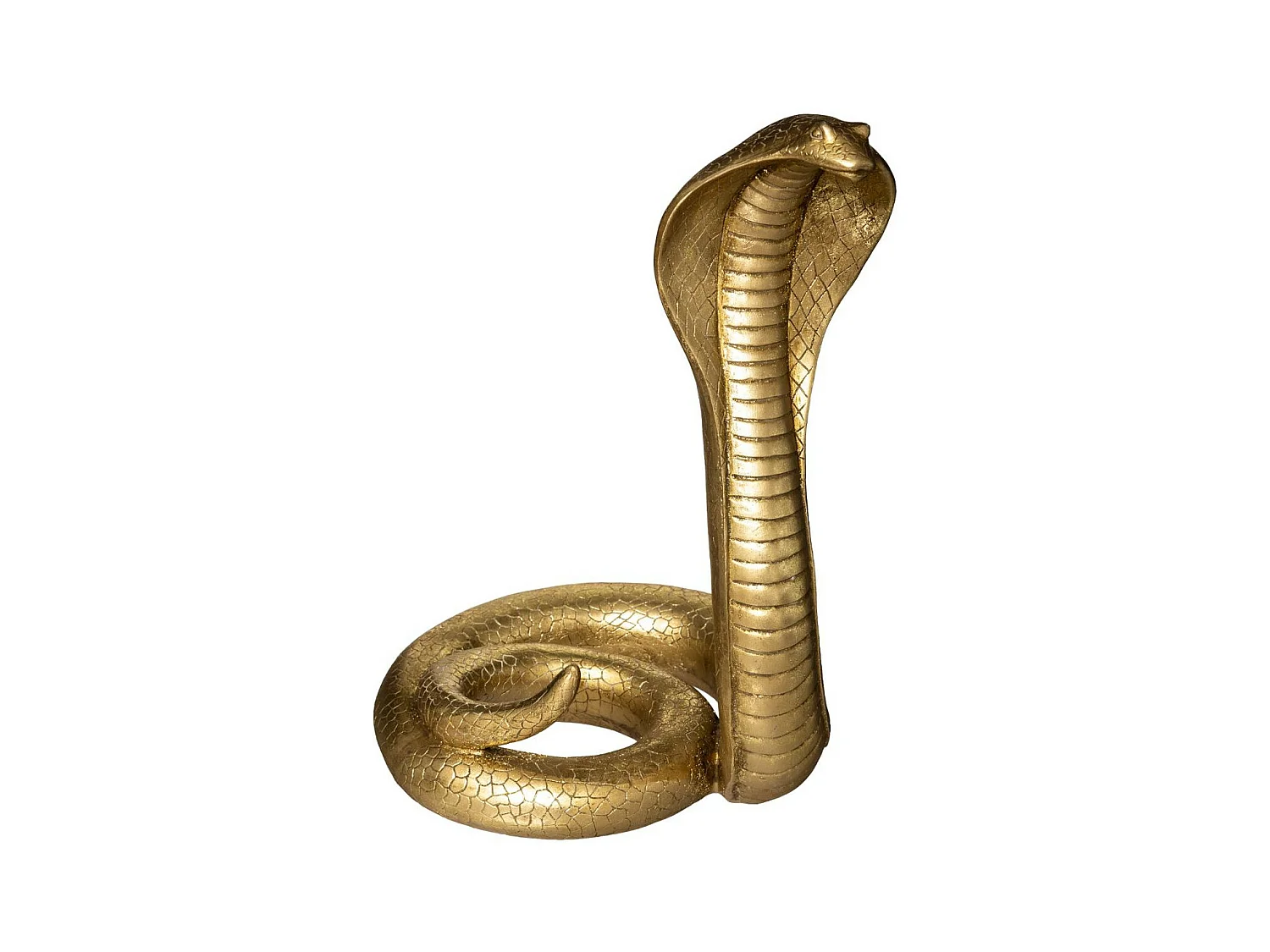 Statue Déco "Cobra" 36cm Or