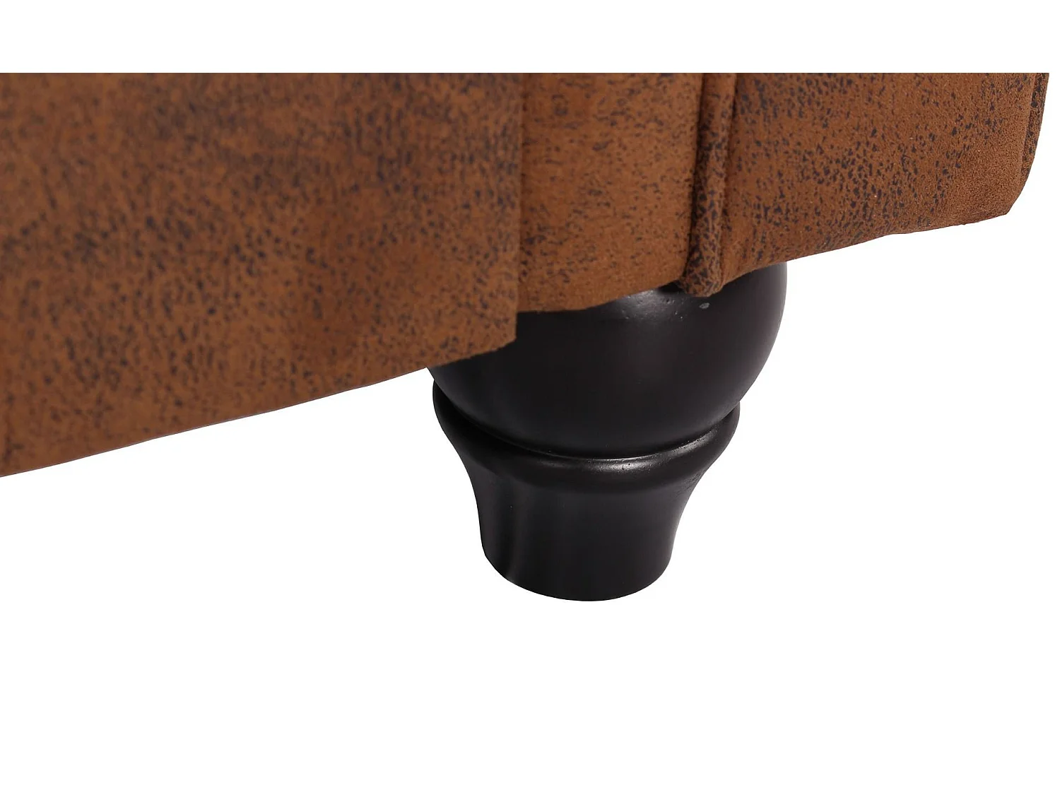 Canapé 3 Places "Chesterfield" 207cm Marron Vintage