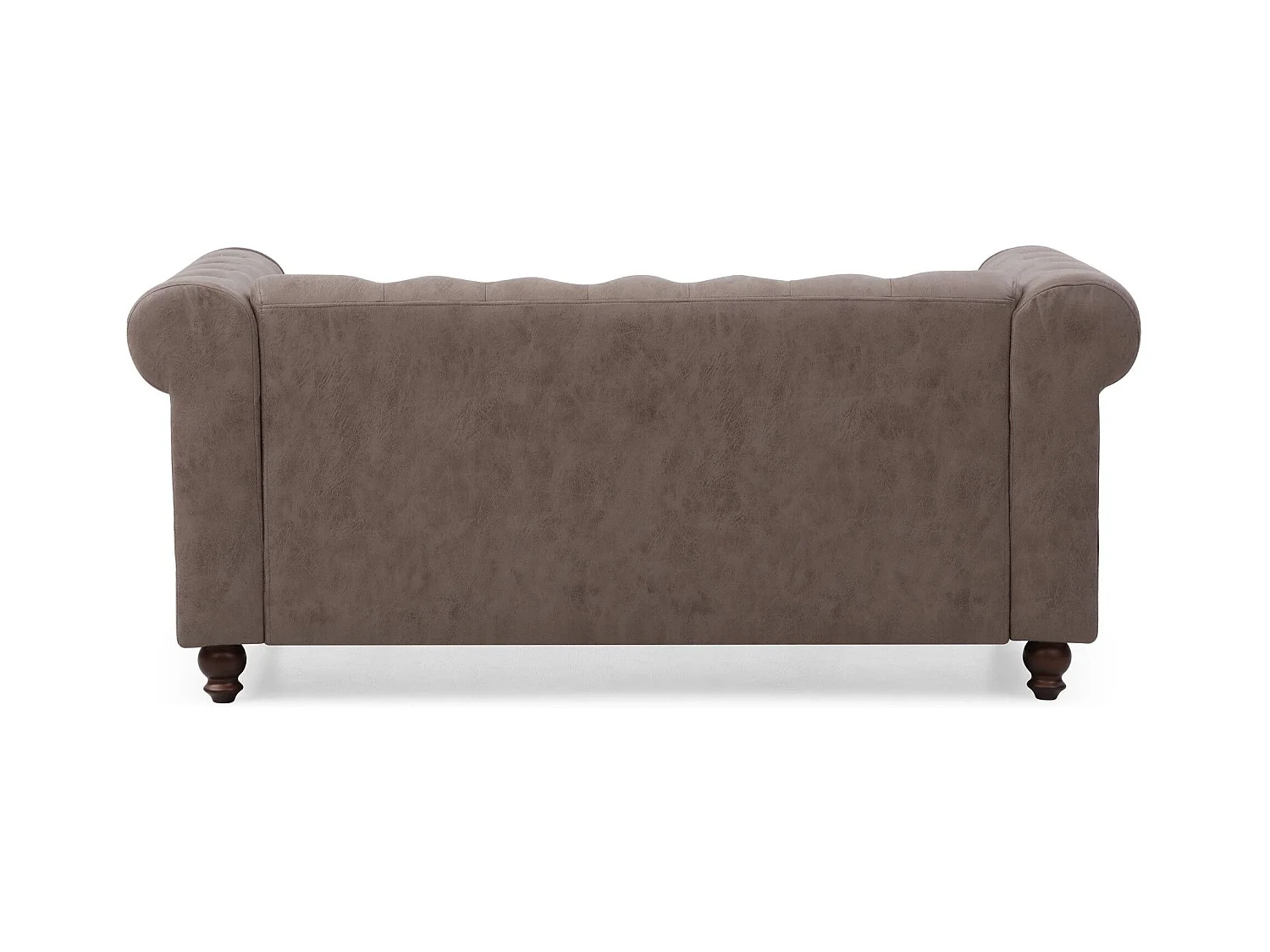 Canapé 2 Places "Chesterfield" 157cm Marron Vintage
