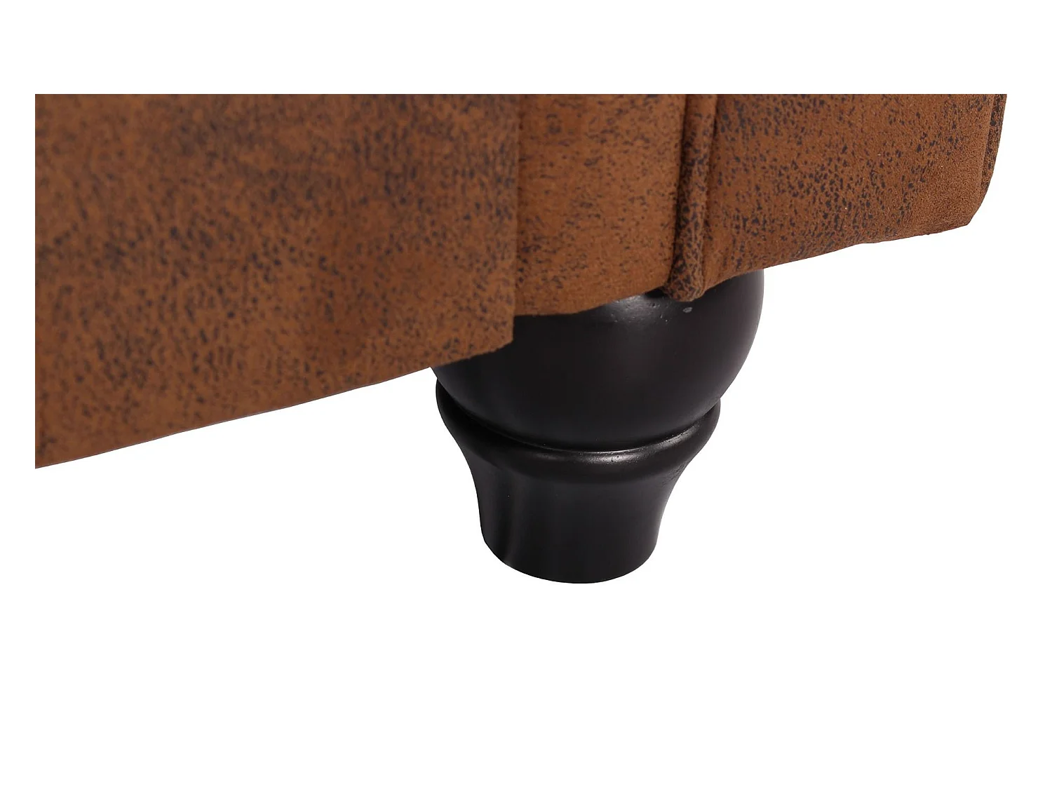 Canapé 2 Places "Chesterfield" 157cm Marron Vintage