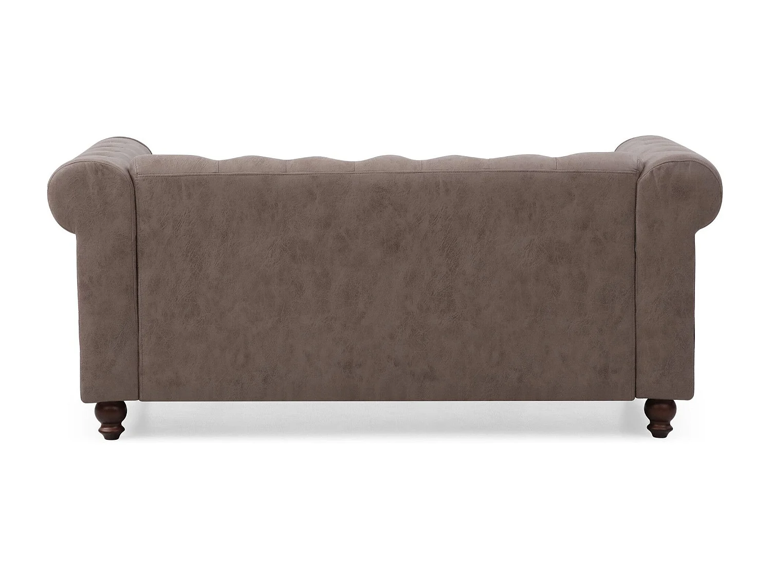 Canapé 2 Places "Chesterfield" 157cm Marron Vintage